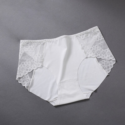 

Womens Lace Mid Waist Briefs Underwear Sexy Comfy Lingerie Knickers Underpants