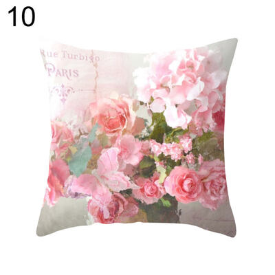 

Country Rose Square Throw Pillow Protector Case Cushion Cover Bedding Articles
