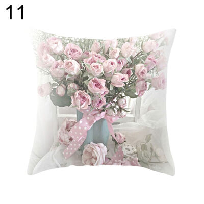 

Country Rose Square Throw Pillow Protector Case Cushion Cover Bedding Articles