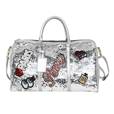 

Tailored Unisex Fashion Leisure Bling Large Capacity Handbag Travel Luggage Bag