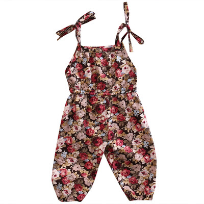 

Infant Toddlers Girl Floral Romper Jumpsuit Bodysuit Cotton Clothes Outfit