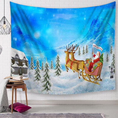 

Toponeto Christmas Tapestry Santa Print Wall Hanging Tapestry Art Home Decor