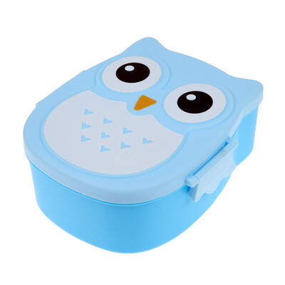 

Cartoon Owl Lunch Box Food Fruit Storage Container Portable Bento Box