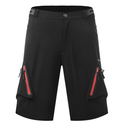 

Men Quick Drying Summer Sports Baggy Shorts Breathable Loose Fit Running Bike Riding Casual Shorts with 6 Pockets