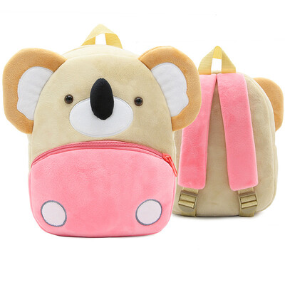 

2019 New Style Fashion Baby Girls Boys Cute Cartoon Animal Backpack Plush School Bag for Kids Hot Zipper