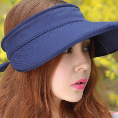 

Womens Girl Anti-UV Summer Wide Brim Visor Cap Beach Sun Hat Outdoor Beauty