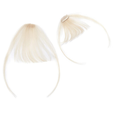 

Clips in Hair Bangs Fringe Air Fringe 100 Human Hair Extensions Clip On Bang Topper Straight Hairpieces