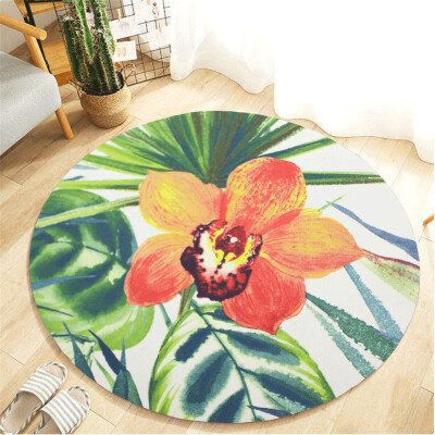 

Gobestart Tropical Plant Leaves Comfortable Living Room Childrens Room Carpet 40cm
