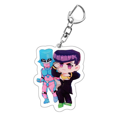 

CAR-TOBBY Anime Jojo Bizarre Adventure Acrylic Pendant Keychain Cosplay Prop Accessories Key Ring