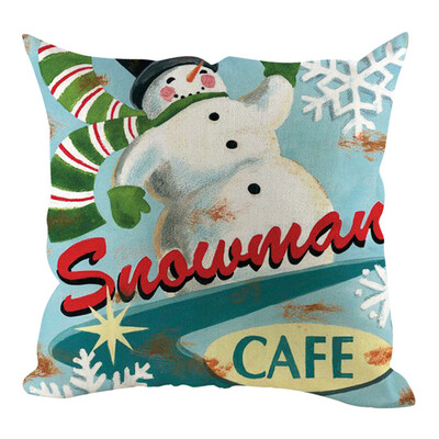 

Tailored Christmas Pillow Cover Pillowcases Decorative Sofa Cushion Cover Home Decoration