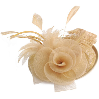 

European&American Fashion Ladies Hats Yarn Western Style Elegant Fashion Banquet Hat