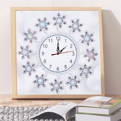 

35x35cm Painting Wall Clock Partial Multi-Shape Diamond Painting Cross Stitch DIY Home Decor