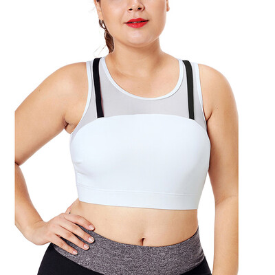 

Roseonmyhand Plus Size Fashion Women Solid Bandage Sleeveless Sport Bra Tank Up Tops Blouse
