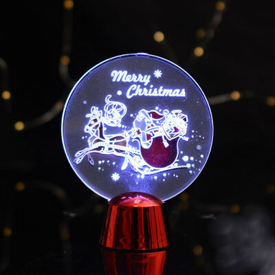 

New Christmas 3d Acrylic Light Decoration Colorful Led Decorative Lights Year Christmas Tree Desktop Decorations Party Supplies