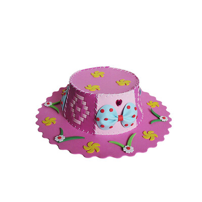 

Tailored Colorful EVA Handmade Hat Kids Learning DIY Early Educational Toy Handicrafts