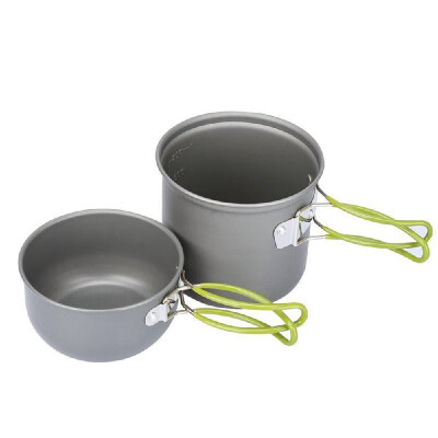 

Camping Cookware Set Campfire Cooking Utensils Folding Cookset Outdoor Hiking Backpacking Pot Bowls Mesh Carry Bag