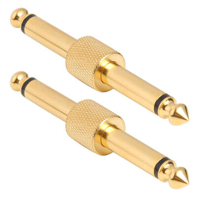 

2pcs 635mm Mono Jack Male to Male Coupler Plug Adapter Connector Converter