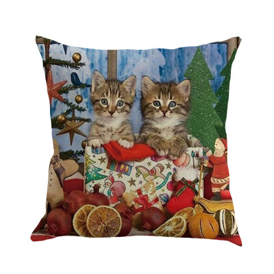 

Siaonvr Christmas Pillow Cover Pillowcases Decorative Sofa Cushion Cover 45x45cm