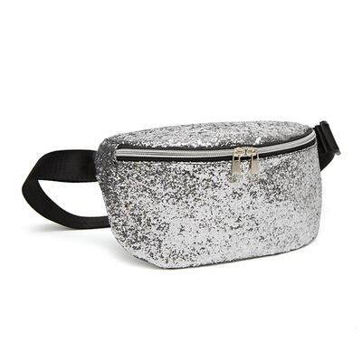 

Sequins Shoulder Women Waist Fanny Belt Packs Leather Crossbody Chest Bags