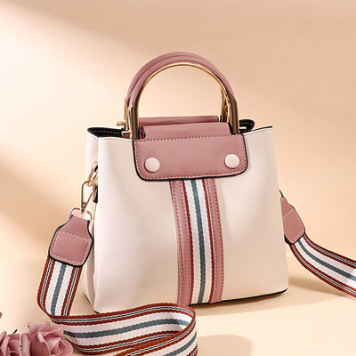

Summer new water bucket womens tide Korean-style wide shoulder strap diagonal bag hand-held single-shoulder bag
