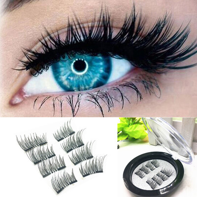 

〖Follure〗2 Pair 3D Magnetic False Eyelashes Lashes Reusable False Magnet
