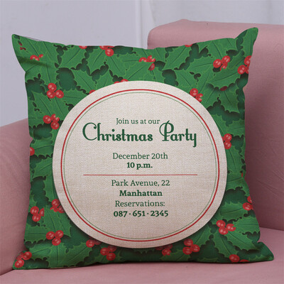 

Gobestart New Christmas Cotton Linen Pillow Case Sofa Cushion Cover Home Decor