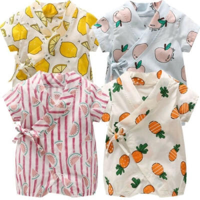 

Toddler Baby Girls Boys Fruit Pattern Short Sleeve Romper Bodysuit Jumpsuit Nightshirt