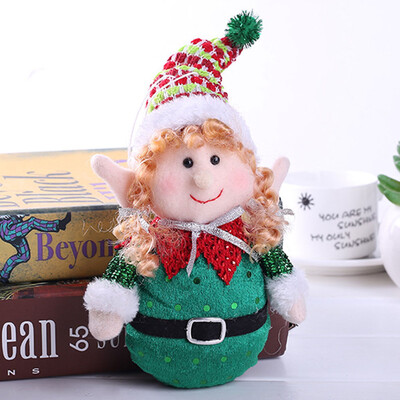 

1Pcs Christmas Cute Red And Green Long-Legged Elf Christmas Doll Gift For Kids Christmas Tree Decoration