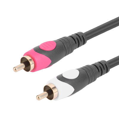 

2 RCA to 2 RCA Male Audio Signal Cable 3m 98ft Video Cord Wire with Shield