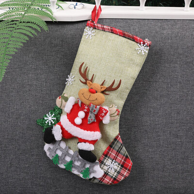 

〖Follure〗Christmas Xmas Tree Hanging Party Tree Decor Santa Stocking Sock Gift Candy Bags