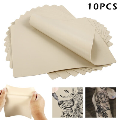 

10pcs Learning Blank Tattoo Tattooing Fake False Practice Skin Synthetic Tattoo Practice Skin