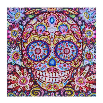 

5D DIY Special Shaped Diamond Painting Flower Skull Cross Stitch Embroidery