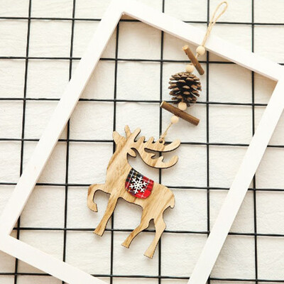 

Christmas Decorations Wooden Ornament Xmas Tree Hanging Pendant Ornament New