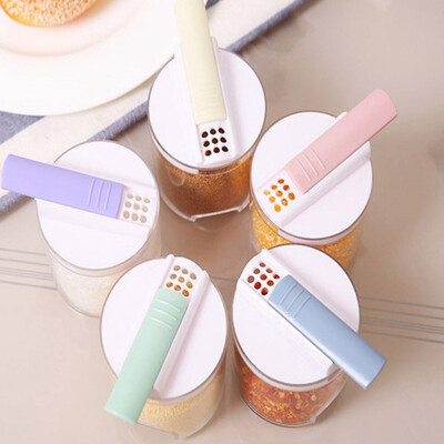 

5pcs Transparent Seasoning Cans Kitchen Spice Pepper Salt Bottles Condiment Box