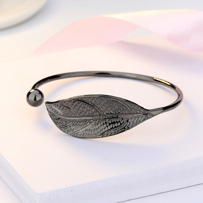 

Sweet Elegant Small Fresh Tree Leaves Bracelet Open Unisex Pair Bracelet Original Fashion Bracelet Hand Jewellery Hot Gift