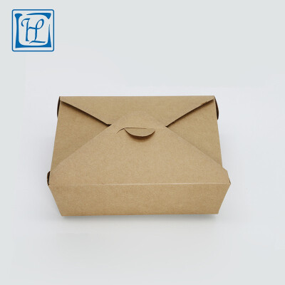 

Hanliang Disposable kraft paper box lunch box packing box 300 box