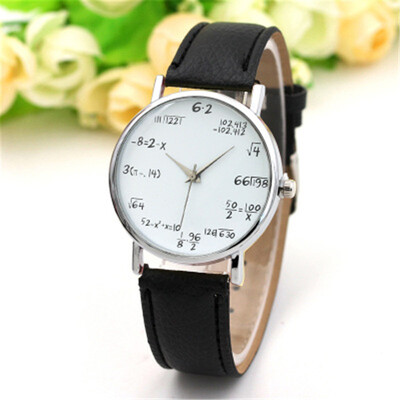 

Mathematical formula root number belt watch popular quartz watch student watch custom