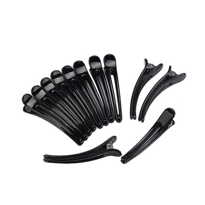 

〖Follure〗12 Pcs Multicolor Plastic Duck Teeth Hair Clips Hairdressing Salon Hairpins Non