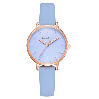 

Korean version of the simple casual ladies quartz watch AliExpress explosion models fashion solid color alloy fashion watches