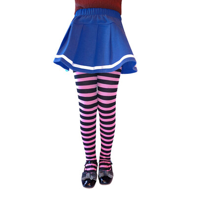 

Tailored 6-8year-old Girls Festival Christmas Stripe Printed Pantyhose Stockings