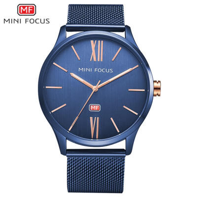 

MINI FOCUS MF0018G Casual Mens 39mm Waterproof Quartz Watch With Stainless Steel Watchband