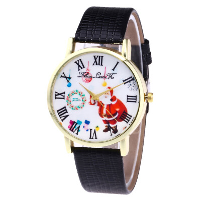 

Christmas Gift New watch women Faux lady watch womens Casual Leather quartz watch Analog wristwatch Gifts relogio feminino &Ff