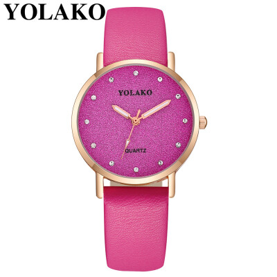 

YOLAKO Women Quartz watch Famous Luxury Female Clock Ladies Wristwatches Quartz-watch Montre Femme Relogio Feminino Hot Sale 533