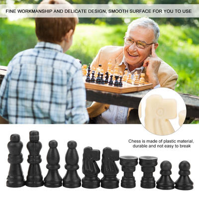 

Greensen 32pcs International Solid Chess Pieces Entertainment Tool for Fun 13mm Diameter