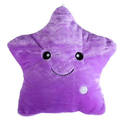 

Small Colorful Stars Luminous Pillow Toys Led Light Plush Pillow Kids Toys