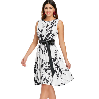 

Two Tone Print Vintage Dress