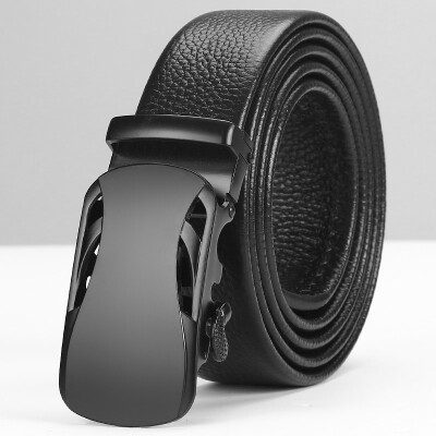 

Men Belt Male Genuine Leather Strap Belts For Men Top Quality Automatic Buckle black Belts Men Real leather cowskin ff luxury