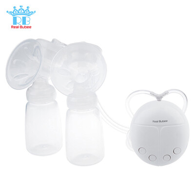 

RealBubee Powerful Double Intelligent Microcomputer USB Electric Breast Pump with Milk Bottle
