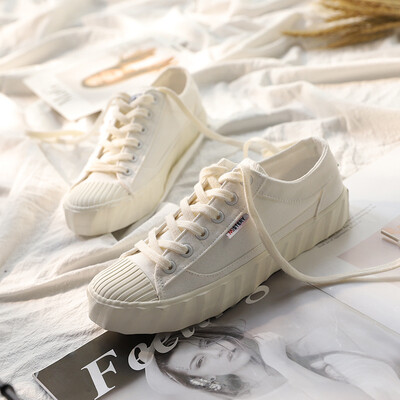 

Siyi Mistery canvas shoes female students 2019 new Korean version of Harajuku ulzzang wild chic shoes