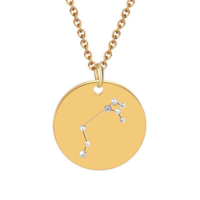 

Necklace Women Sweet Simple Jewelry Cartoon Twelve constellations Tag Pendants Clavicle Delicate Cute Necklace collares